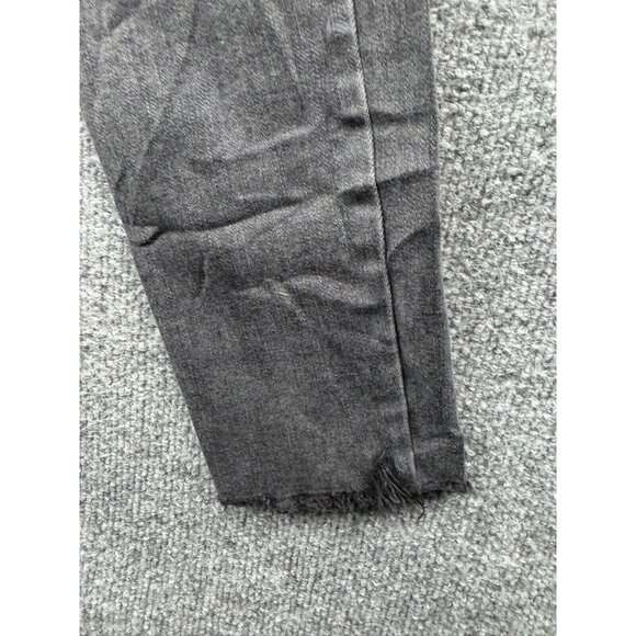 Silver Skinny Jeans Women's 28 Denim Button Fly Distressed Mid Rise Raw Hem - Picture 8 of 15